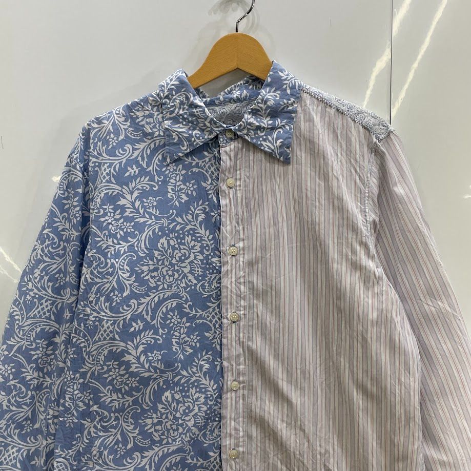 アルマーニジーンズ　オリーブグリーン Lサイズ シャツジャケット ARMANI JEANS/アルマーニジーンズ デザインカラー ストライプ 総