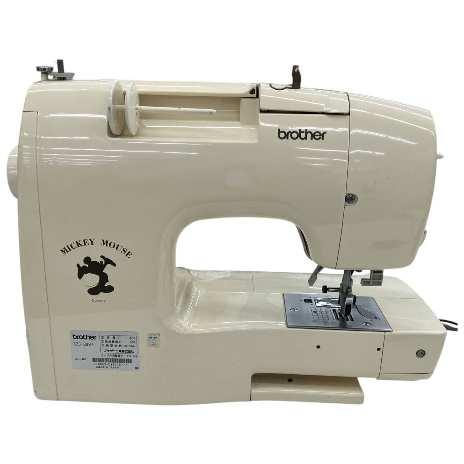 brother ZZ3-B987 M7100 Mickey Mouse ミシン＊ジャンク品 brother M7100 Mickey Mouse ZZ3-B987 ミシン＊現状品