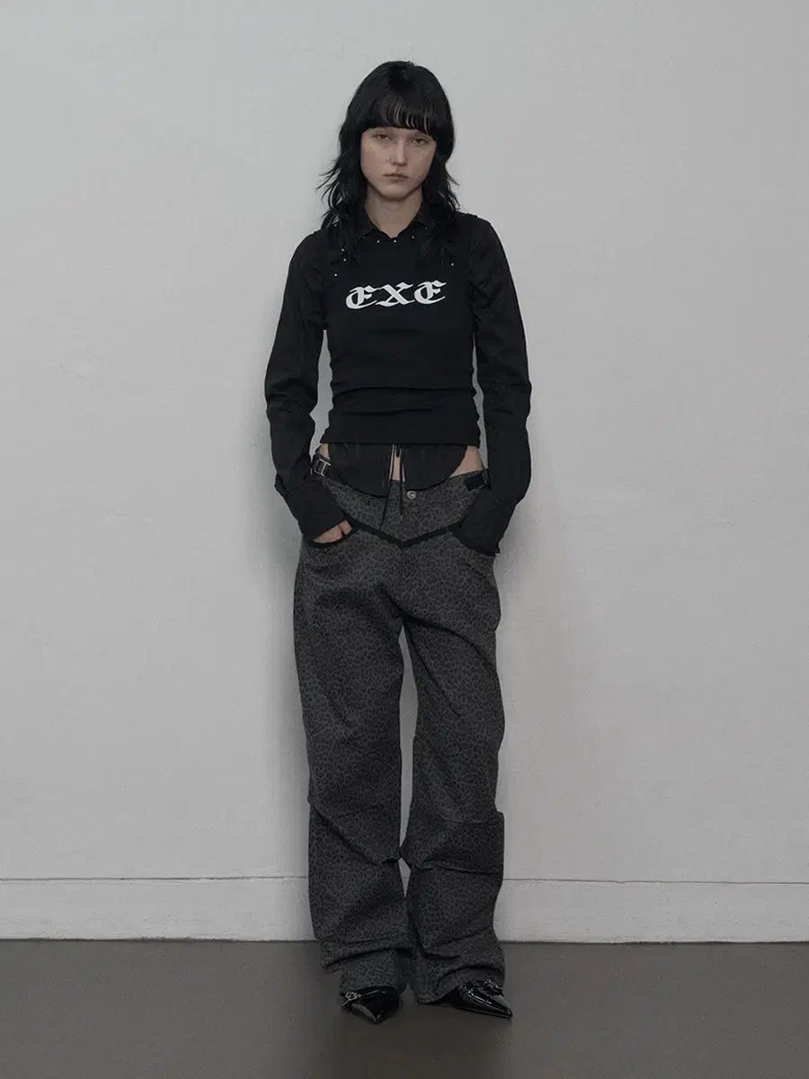 Setupexe ヒョウ柄ショートパンツ チャコールグレー 楽天市場