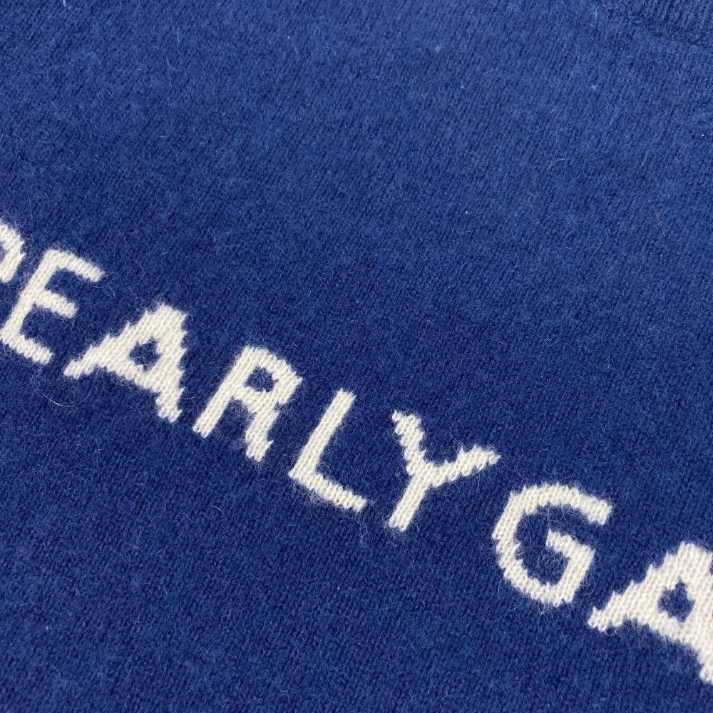 サイズ：0 PEARLY GATES パーリーゲイツ  カシミヤ 長袖ニットセーター  ネイビー系 [240101444016] ゴルフウェア レディース ストスト サイズ：0 PEARLY GATES パーリーゲイツ カシミヤ 長袖ニット