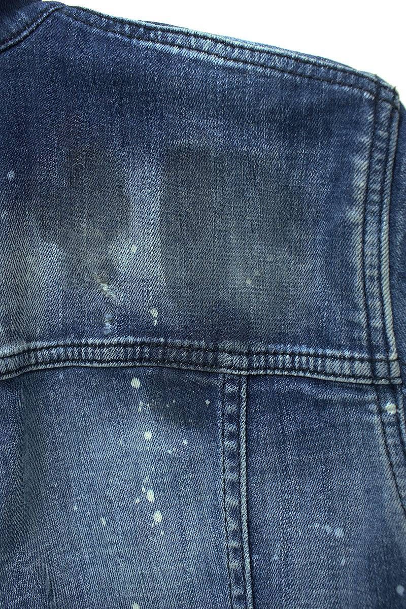 ディースクエアード 21SS SPLATTER DENIM JACKET S74AM1136 ペンキ加工