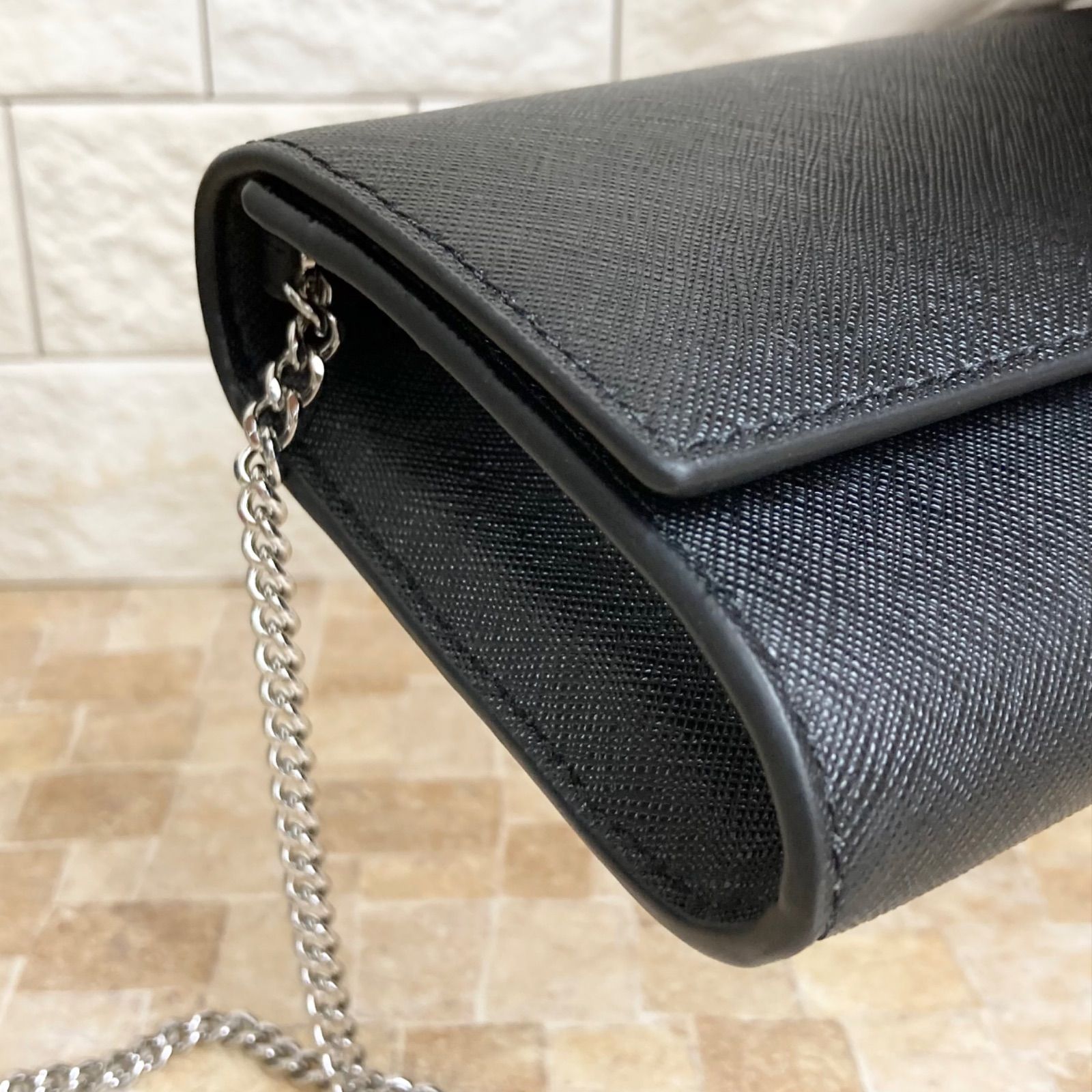 新品同様 TORY BURCH チェーン ショルダー ウォレット 財布 バッグ