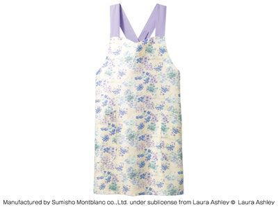 2025新作 10％off。 LAURA ASHLEY エプロン LW503-38 アメリ ブルー ラベンダー