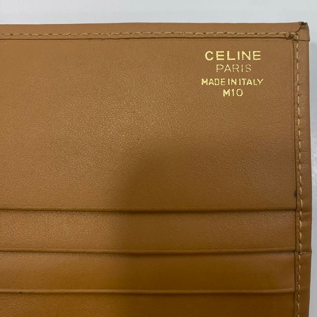 セリーヌ 二つ折り 長財布 ブラウン マカダム 財布 美品 PVC