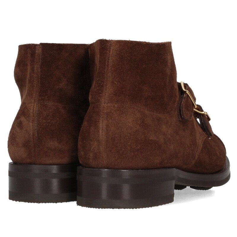 モンクストラップスエードシューズ メンズ