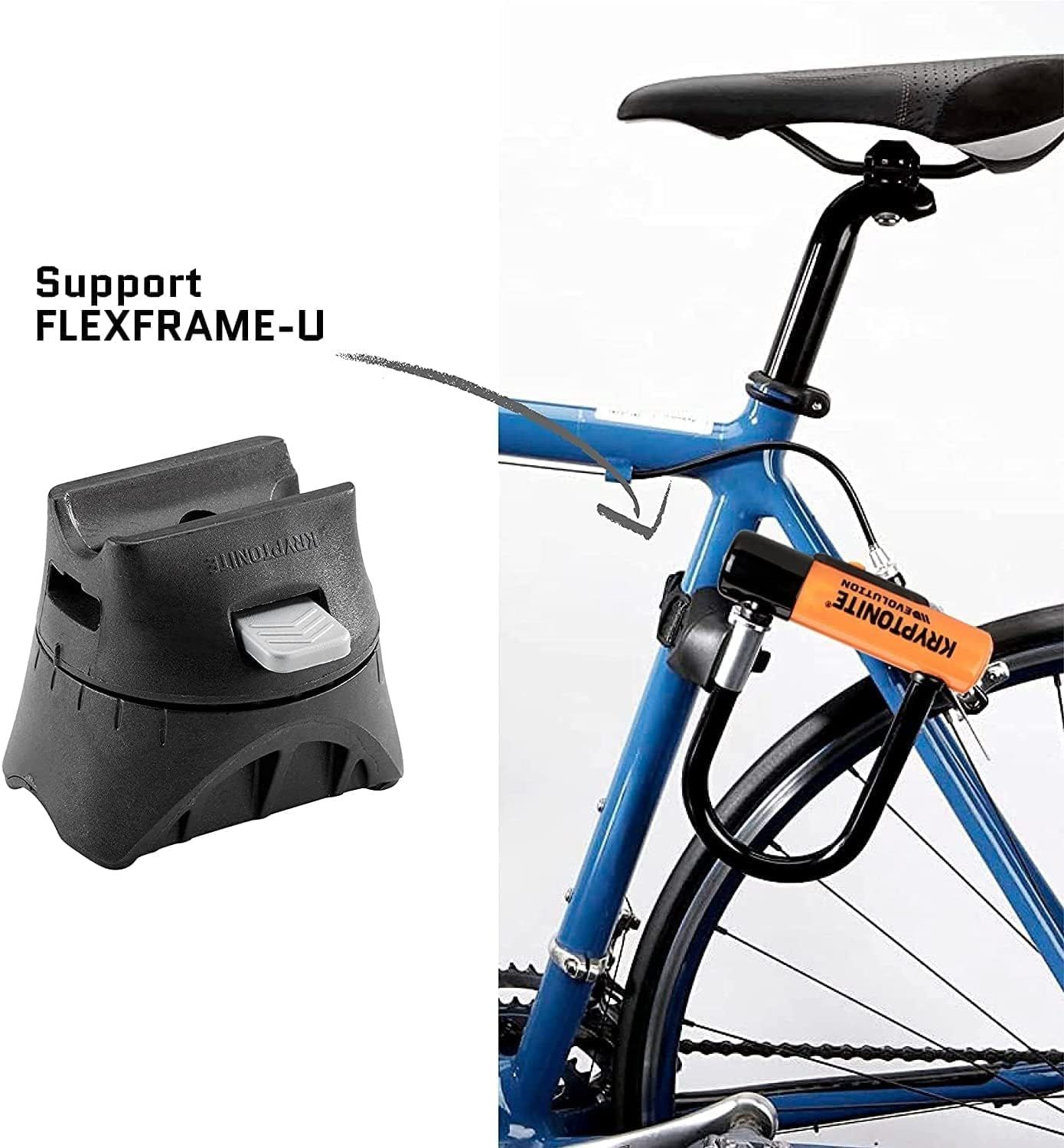 Kryptonite Evolution mini-5?Heavy Duty自転車Uロックバイクロックwith transit FlexFrameブラケット 8.26?CM x 5.5インチ