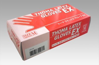 宇都宮製作 トーマ ラテックスグローブＥＸ　Ｍ １００枚×20個セット (4976366002377) 粉つきタイプ 宇都宮製作 ラテックス手袋 トーマラテックス手袋EX M 宇都宮制作