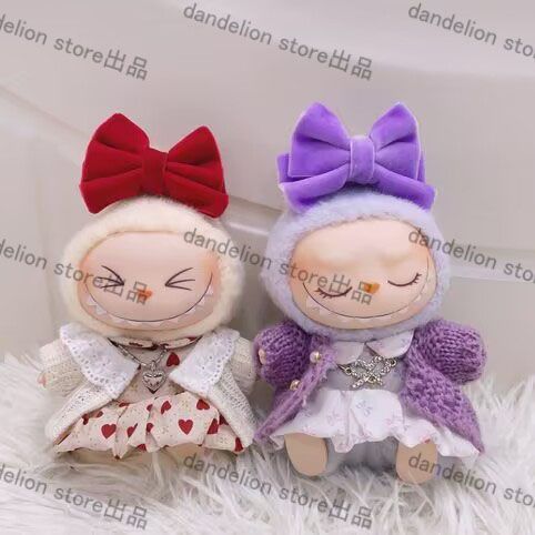 ラブブLabu用 ぬいぐるみ服 ワンピース リボン 大人 かわいい