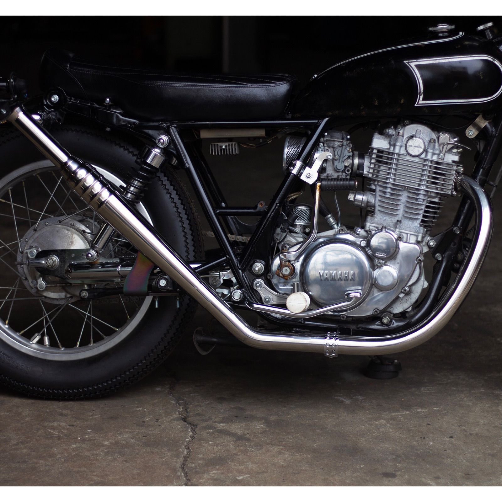SR400/500用 69トランペット 新型フルエキ アップ キャブ車 MOTOR ROCK 