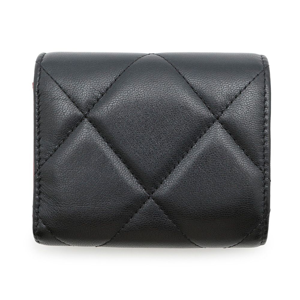 シャネル 三つ折り財布 19フラップ 3つ折り コンパクト ウォレット  