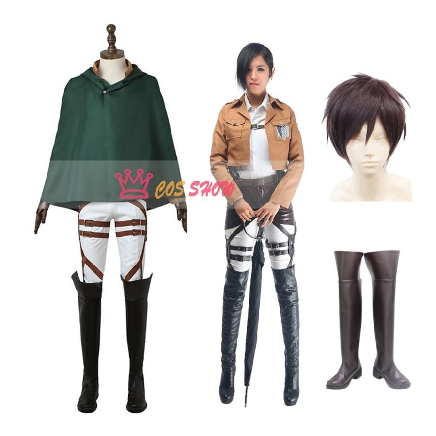 進撃の巨人 調査兵団 エレン?イェーガー ミカサ?アッカーマン リヴァイ コスプレ衣装 軍服 cosplay 仮装 イベント クリスマス ハロウィン