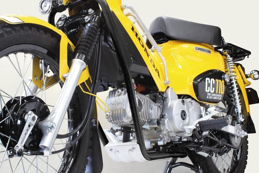 カブ クロスカブ CC110 アンダーフレームキット エンジンガードキット ブラック バイクパーツ カスタムパーツ 改造 オートバイ キャンプツーリング