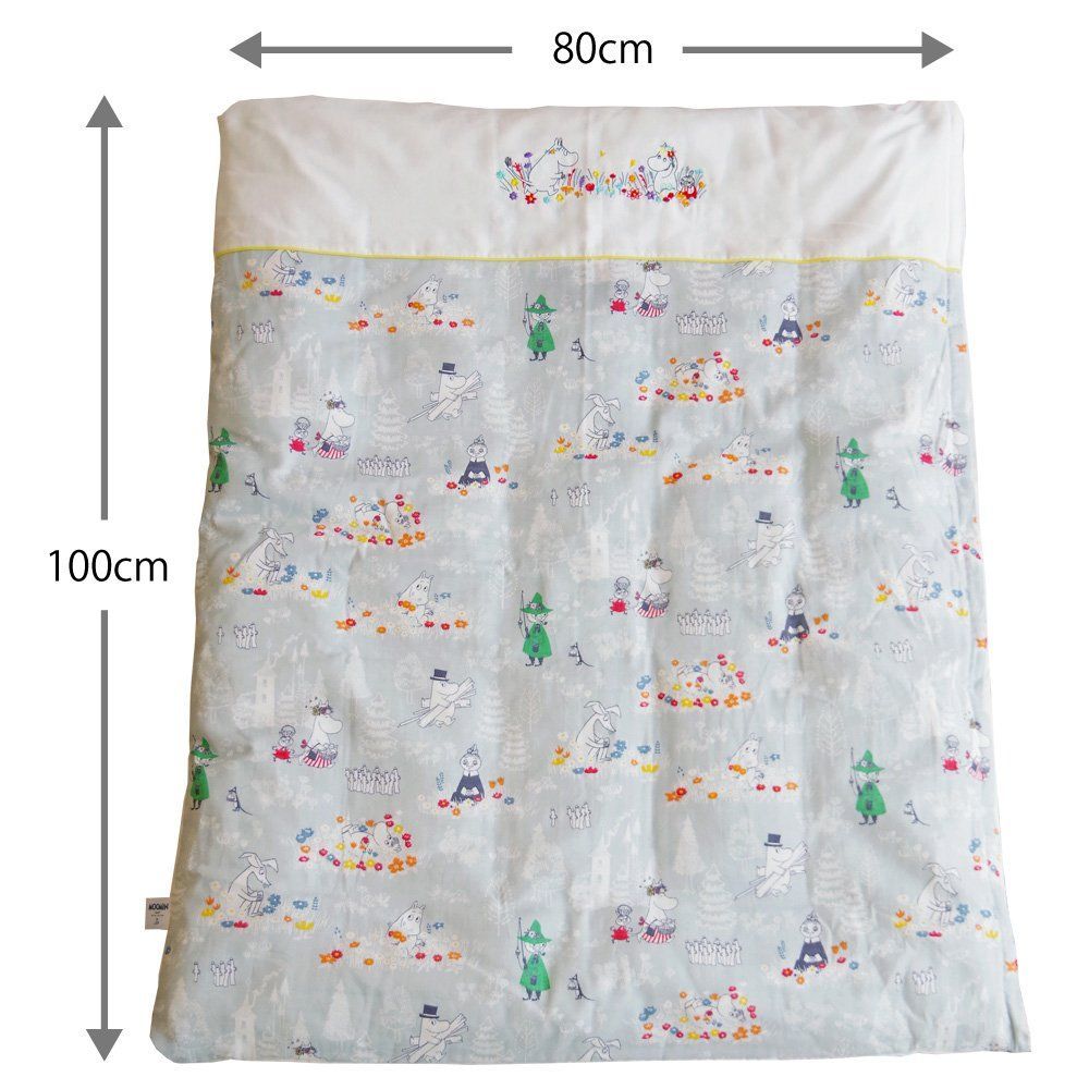 新着商品 baby.e-sleep ベビーイースリープ ムーミン ベビーふとんミニ7点セット 日本製 ミスティグレー