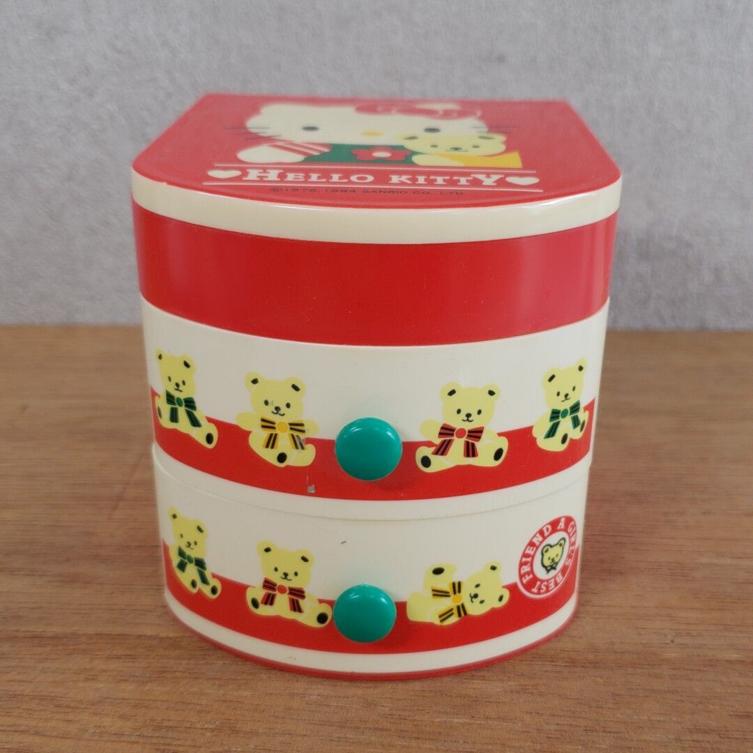 ハローキティ♡レトロ　小物ケース　チェスト 80年代 ハローキティ 小物入れ サンリオ ミニチェスト レトロ