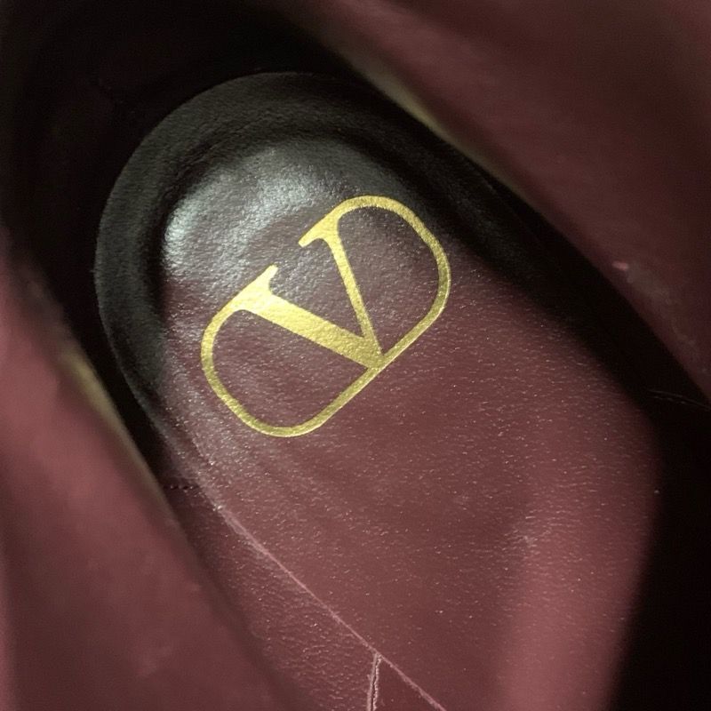 VALENTINO ブーツ ショートブーツ 靴 シューズ スエード ブラウン系 ロックスタッズ 【マッデン】