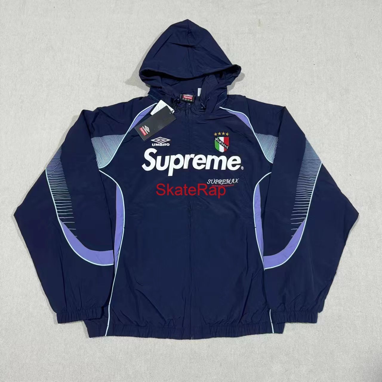 SUPREME × UMBRO NYLON JACKET 上下セットアップ ネイビー - メルカリ