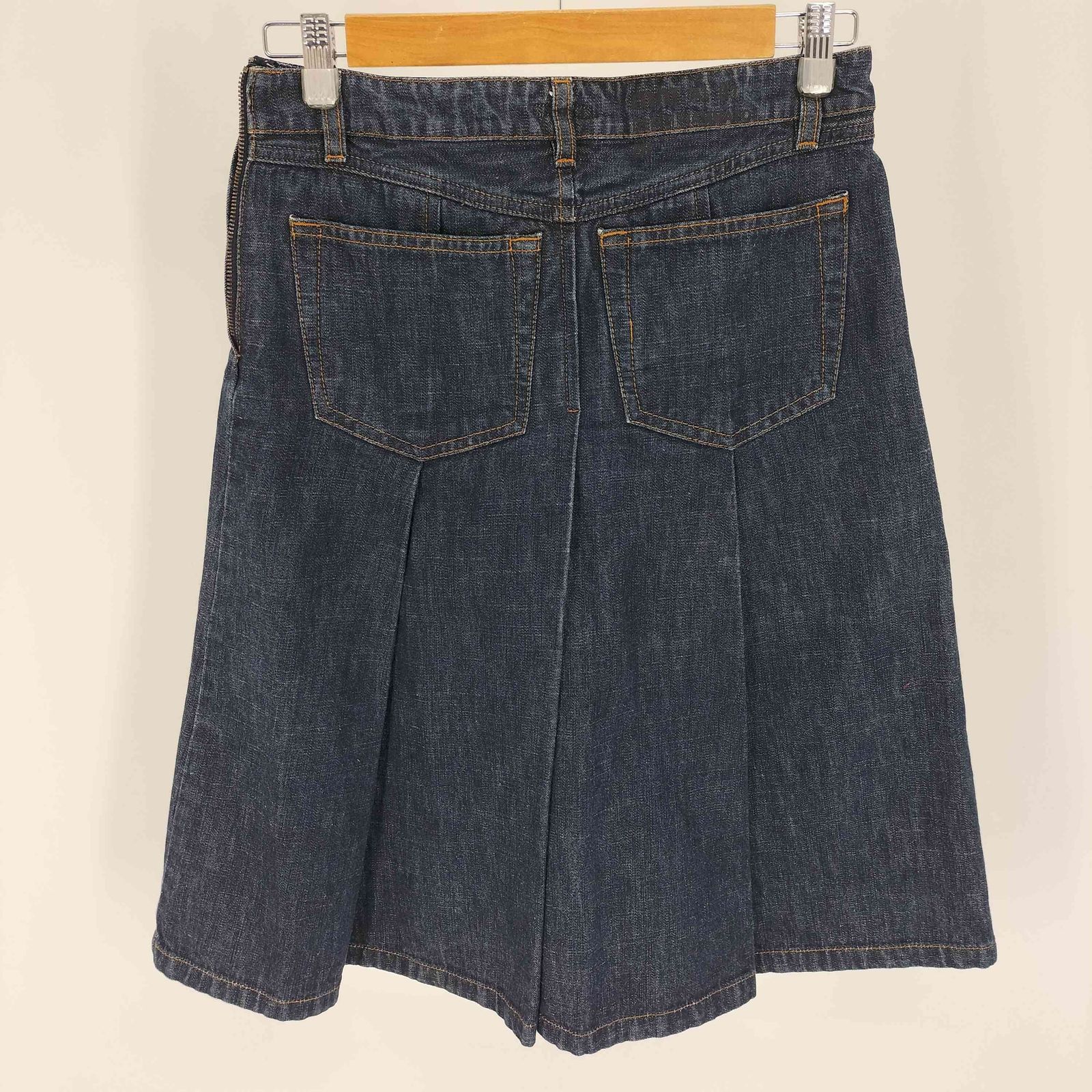 ミュウミュウ miu miu 90-00S イタリア製 Tuck Denim Skirt