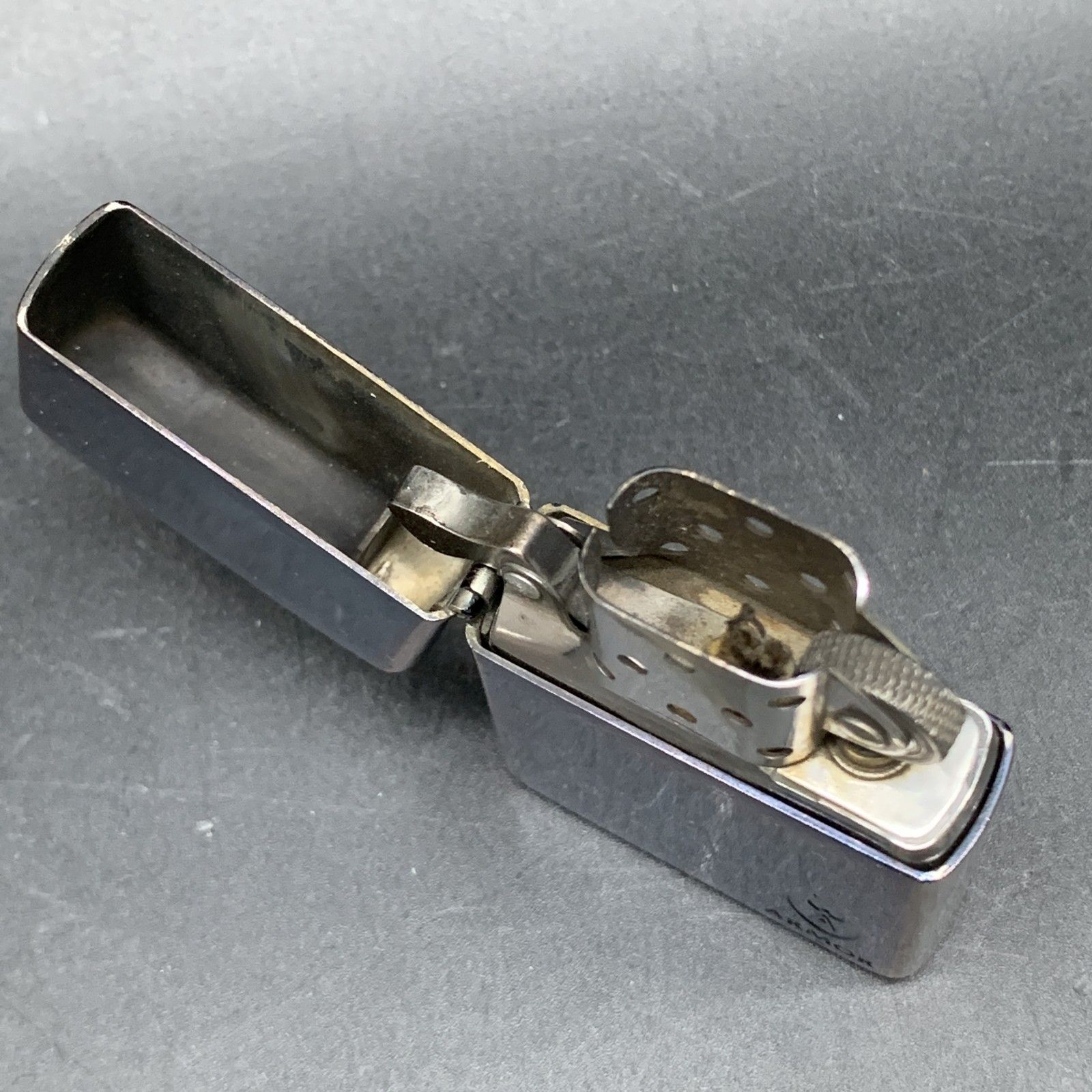 生活家電 M376 zippo ジッポ ARMOR アーマー H02 ブルー 火花OK ジッポー