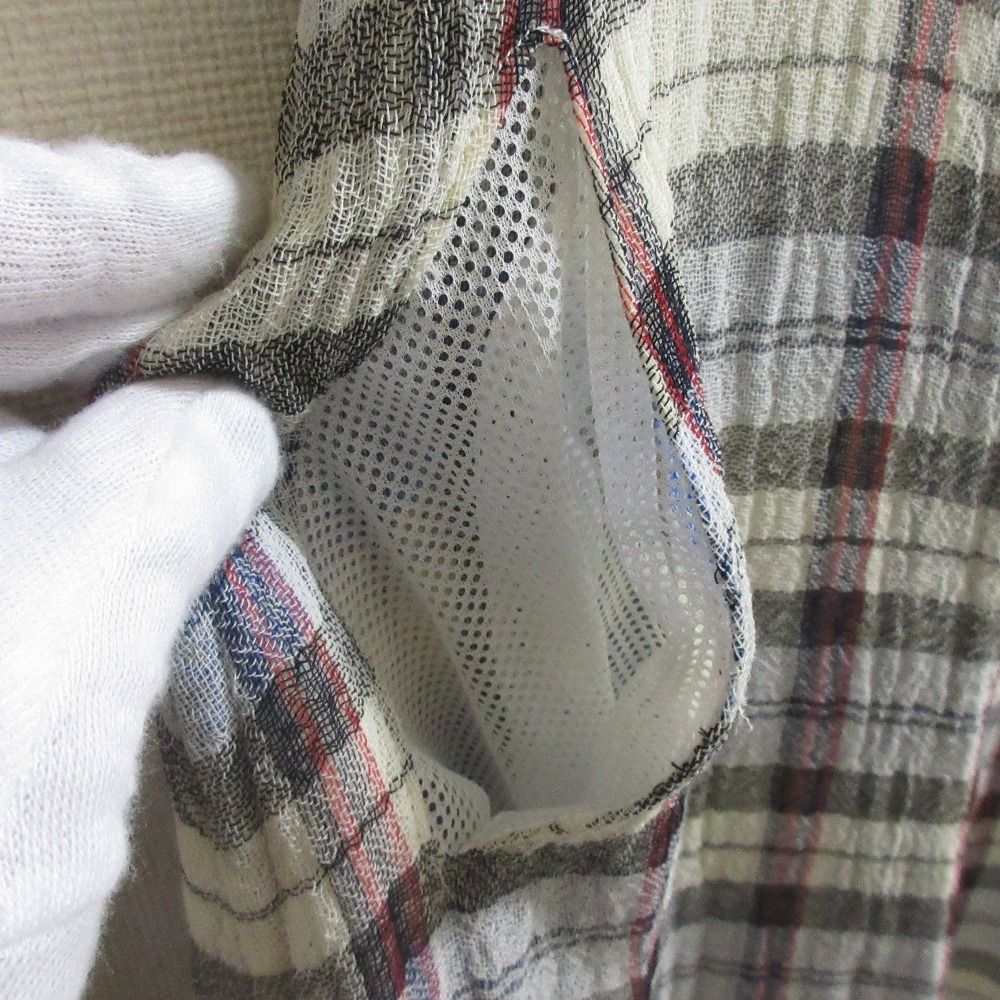 Y's Yohji Yamamoto ワイズ ヨウジヤマモト チェック柄 シアー