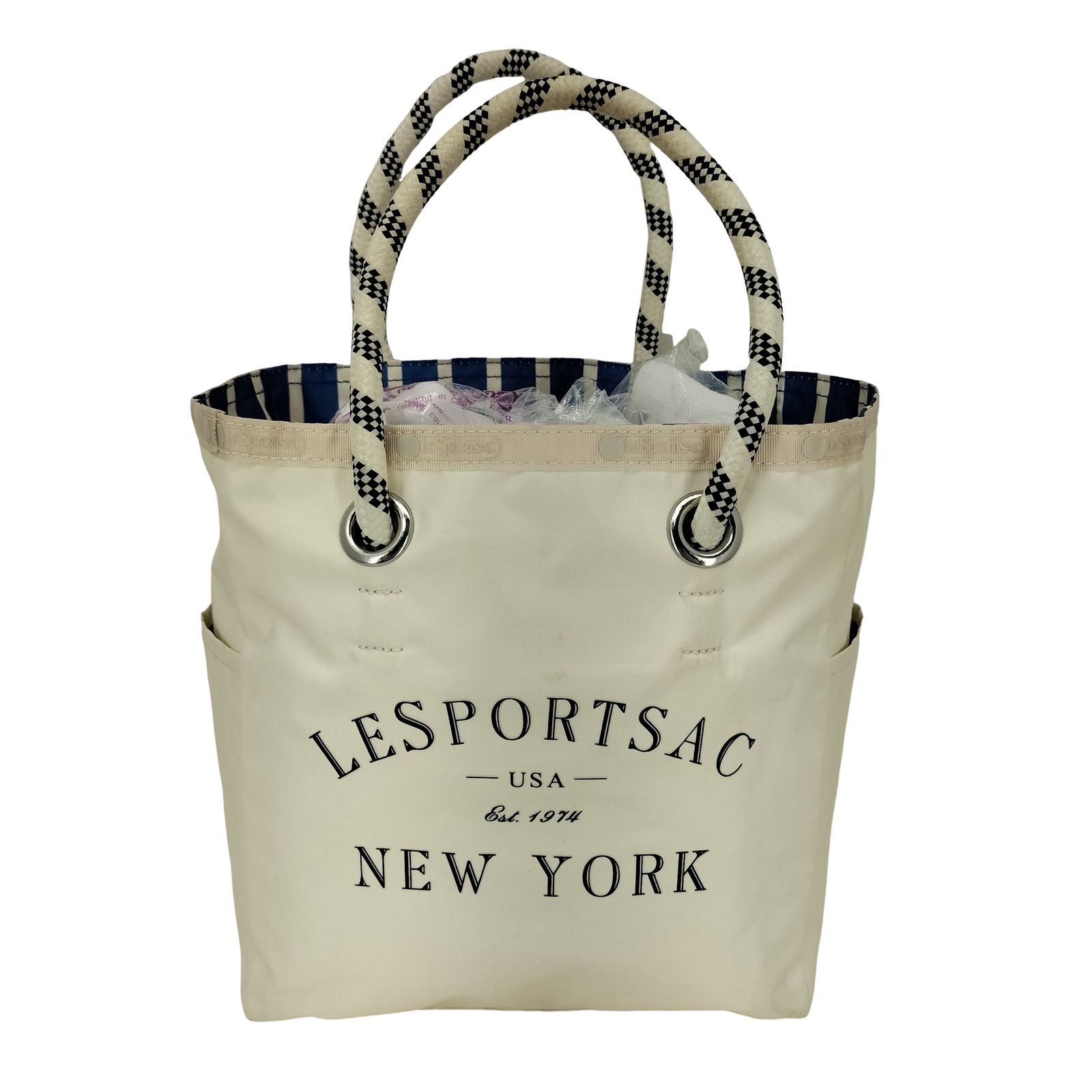 トートバッグ LeSportsac】LARGE 2 WAY TOTE トート（ホワイト） LeSportsac