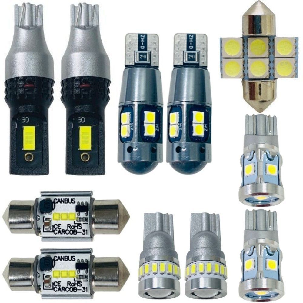 CCEFW ビアンテGRANZ 鬼爆 T10 LED ルームランプ 11点セット 車内灯 ウェッジ球 ホワイト ナンバー灯