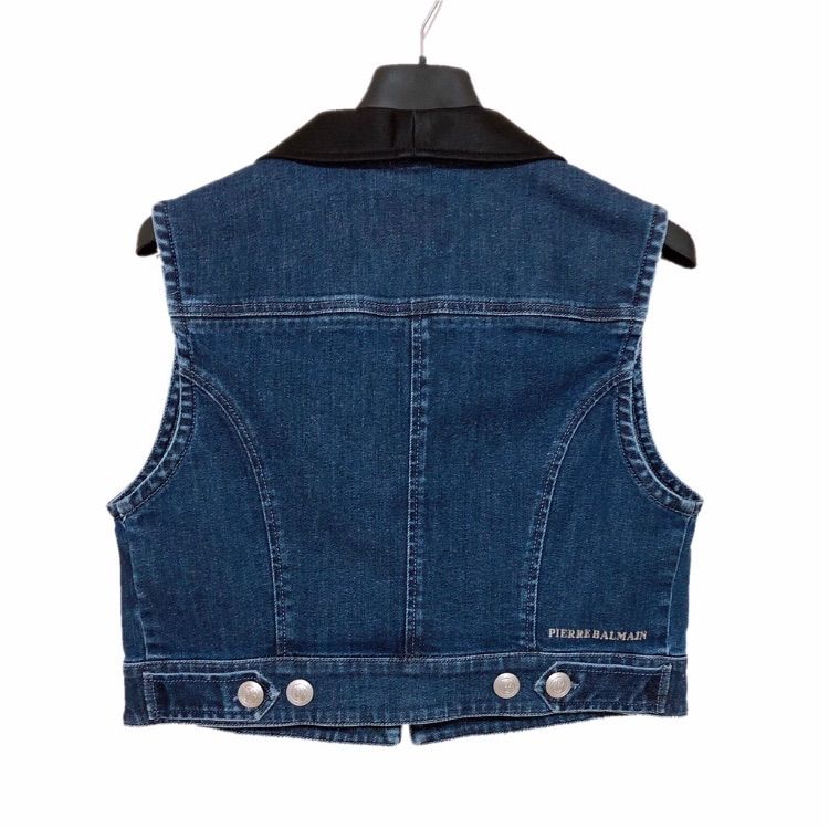 新品】確実正規品 BALMAIN バルマン デニム ベスト Gジャン ジージャン 