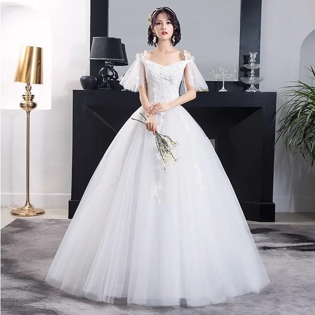 ウェディングドレス 白 ホワイト ロングドレス セットアップ パニエ