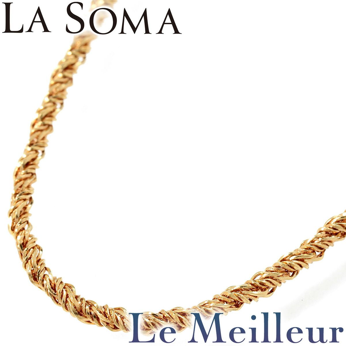 ラ・ソマ チェーンネックレス K18 LA SOMA 中古 プレラブド 返品OK  