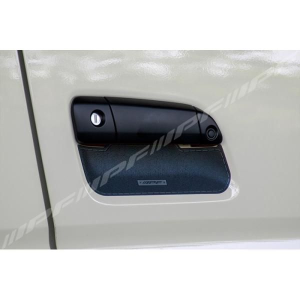 ハイエース 200系 ドアハンドルプロテクター 6枚セット 1台分 ドア傷防止 高品質PVC ブラック レザー調 IPF E1E1 BRIGHTFACE_UK