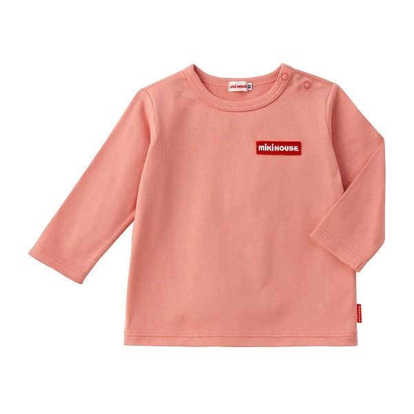 ミキハウス mikihouse ロゴ シンプル 長袖Tシャツ 120cm 白（01