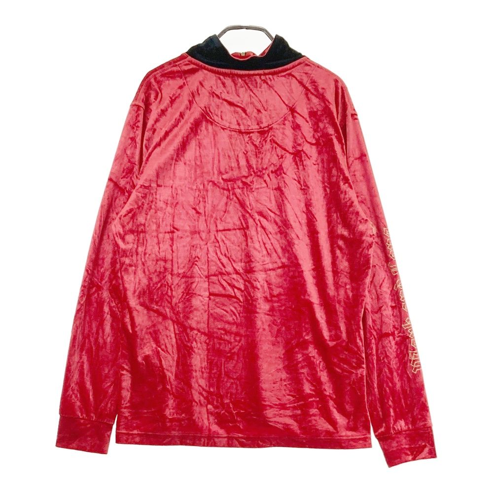 サイズ：48 MARK&LONA マークアンドロナ ベロア地 ハーフジップ 長袖T