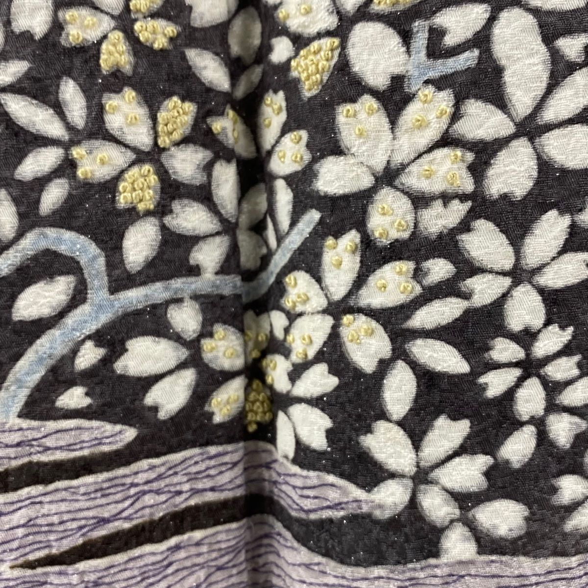 銀通し 相良刺繍