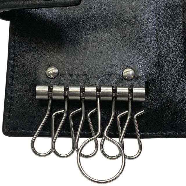 【最終値引！】エルメス 黒 本革 メンズ キーケース セリエボタン HERMES エルメス セリエ エテュイクレ 6 キーケース エプソン