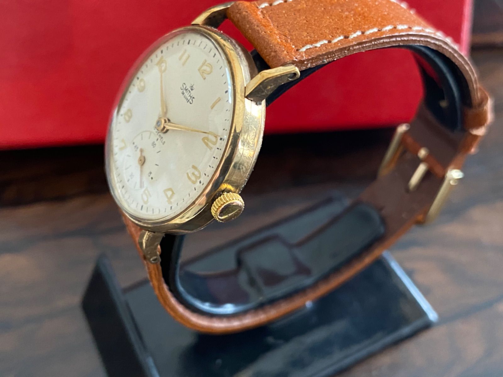 ◇激レア◇スミスデラックス◇腕時計◇メンズ◇9金無垢◇手巻き