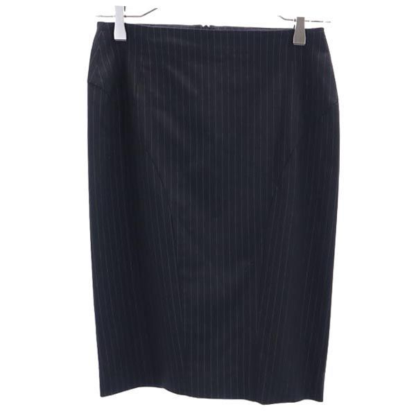 エンポリオアルマーニ スカートスーツ 上下セットアップ 上:38 下:36 黒系 Emporio Armani テーラードジャケット レディース エンポリオアルマーニ スカート スーツ 上下 セットアップ テーラード