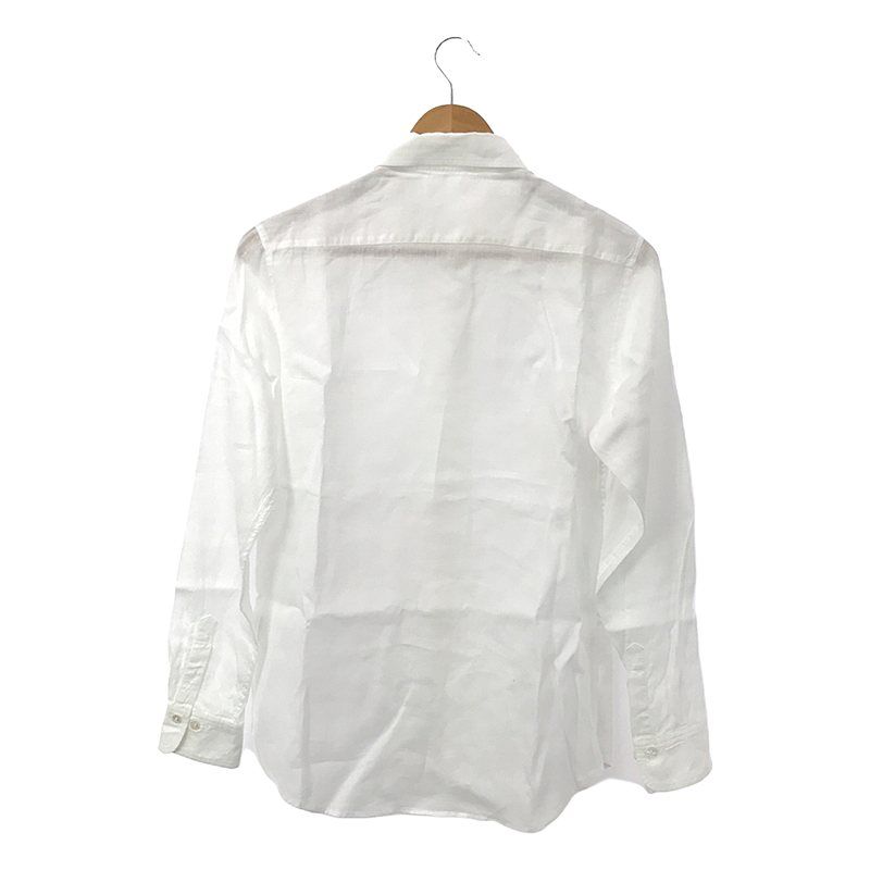 【美品】  madameH CLOSET / マダムエイチクローゼット | リネン スタンダードシャツ | 36 | ホワイト | レディース 美品】 madameH CLOSET / マダムエイチクローゼット | リネン