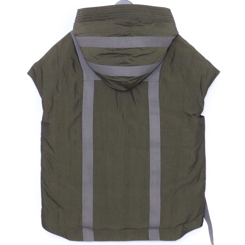 未使用 DEVOA Down Vest Shrink Cotton Nylon サイズ3 カーキ DKV-SCIC 