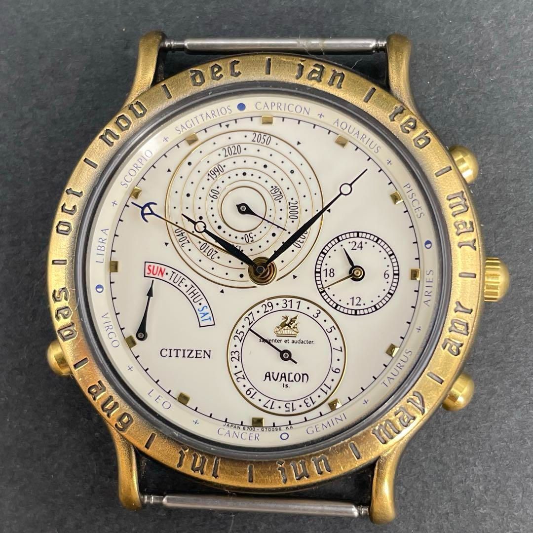 CITIZEN シチズン AVALON 6700-G700013 クォーツ式 CITIZEN シチズン アバロン スーパーカレンダー 6701G70013
