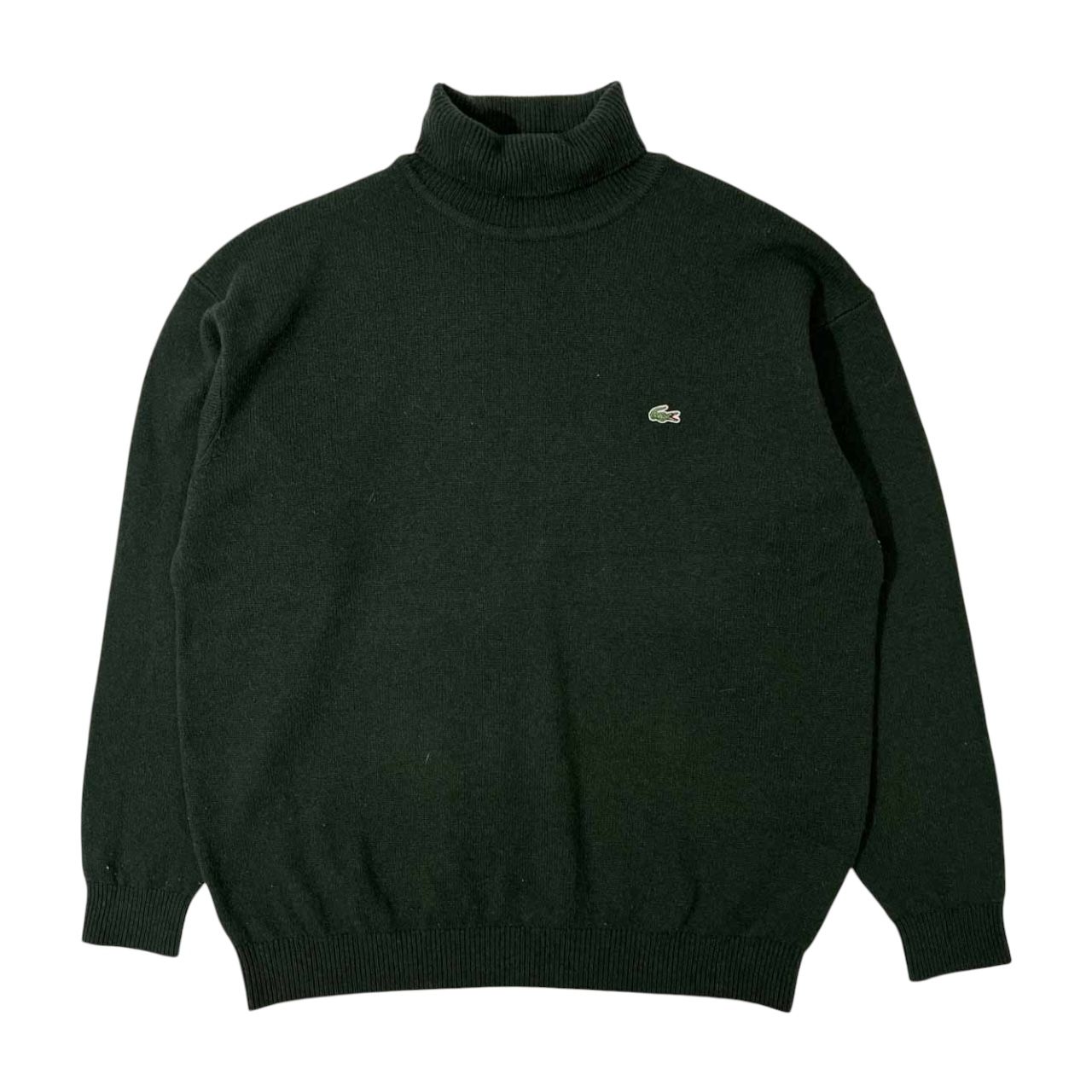 80s 90s LACOSTE ラコステ 文字ワニ タートルネック ウール 80s 90s LACOSTE ラコステ 文字ワニ タートルネック ウール