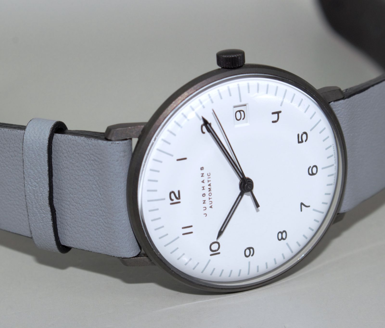 VRW-1374 時計 JUNGHANS ユンハンス 027 4006.04 マックスビル W文字盤 メンズ 自動巻き 腕時計 稼働品