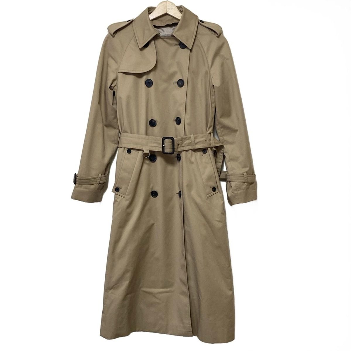 Aquascutum アクアスキュータム トレンチコート サイズUK 6 レディース - ベージュ 長袖 ロング丈 秋 冬