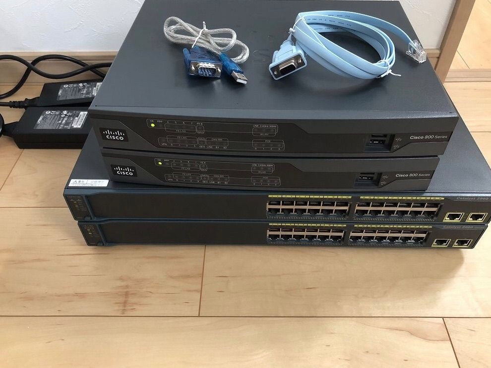 【CCNA、CCNP】4台セットCisco 892FSP、Catalyst2960