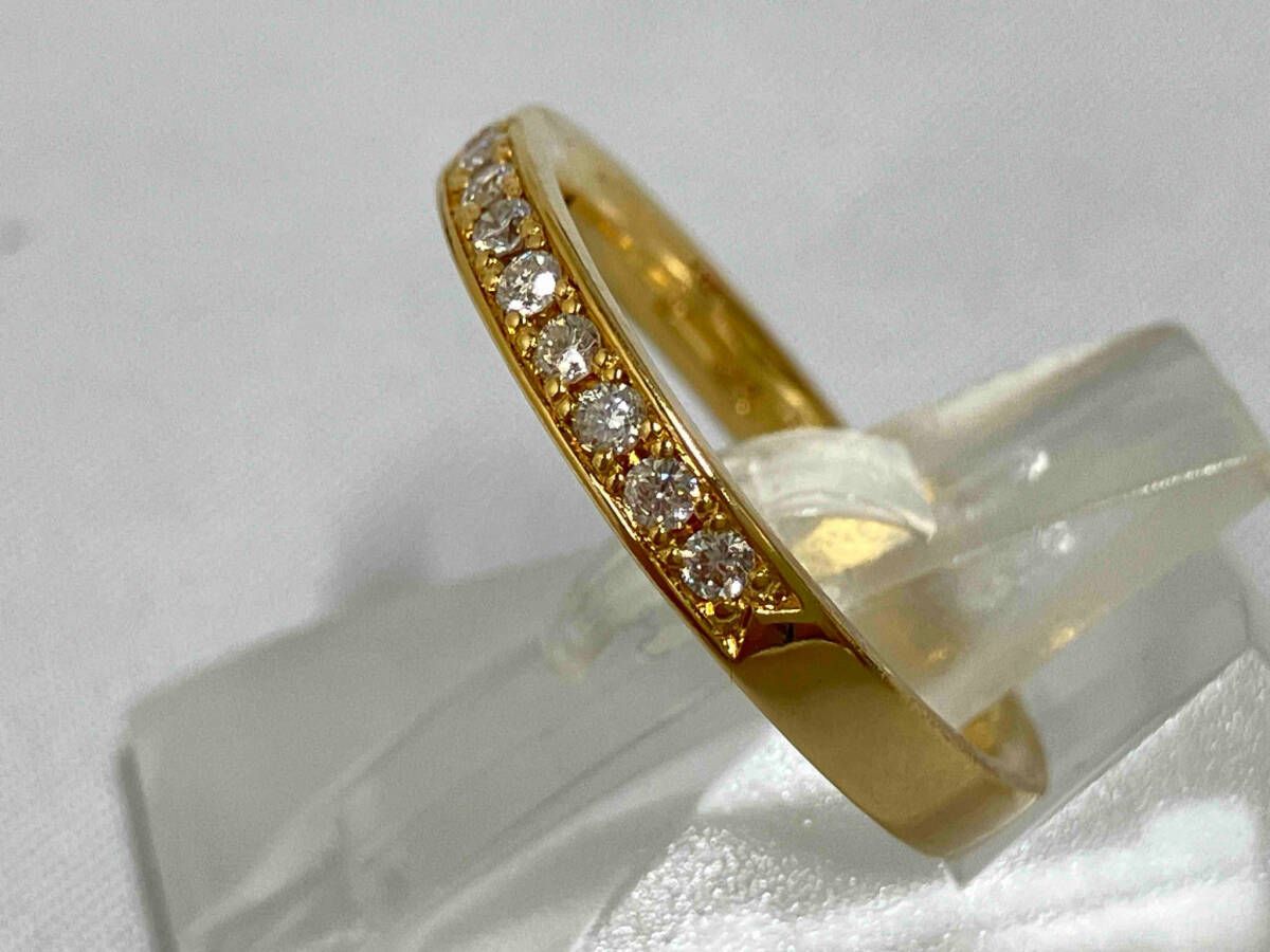 4℃／ヨンドシー／K18ハーフエタニティダイヤモンドリング／指輪