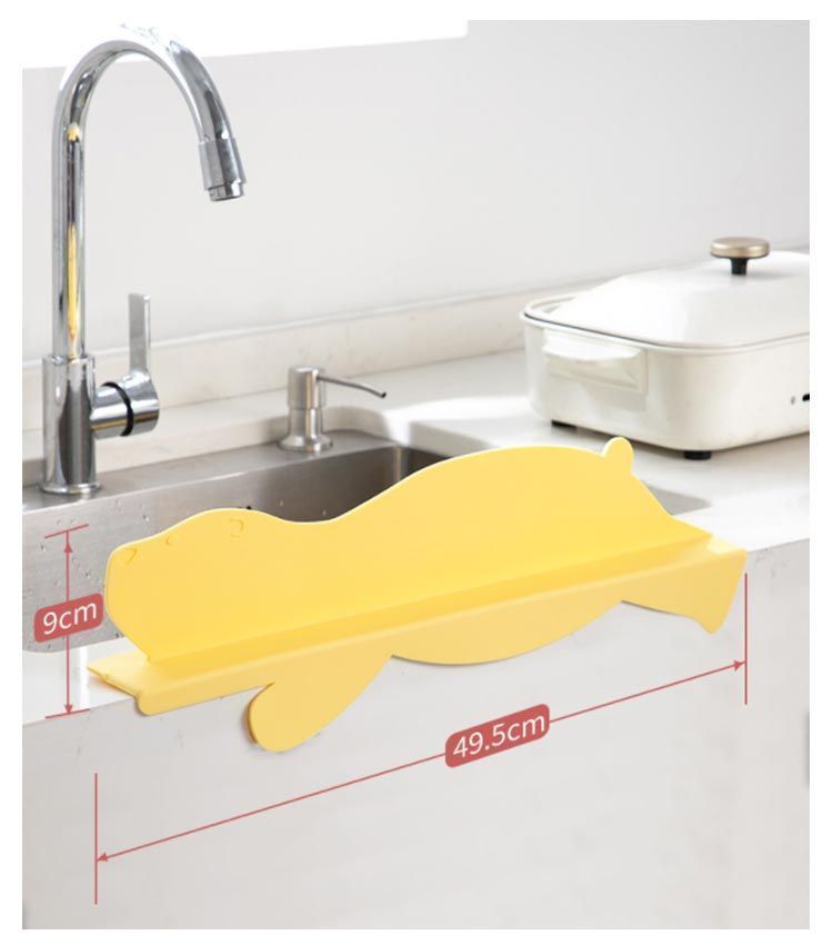 シンク 水はね防止プレート おしゃれ カバー 水はねガード シリコン 流し台 洗面台 キッチン雑貨 水回り 便利グッズ 水はね防止 かわいい 引っ越し シリコン 台所 簡単装着 服 濡れない 吸盤式 fleur599733 NEXPOTALLINN_EU