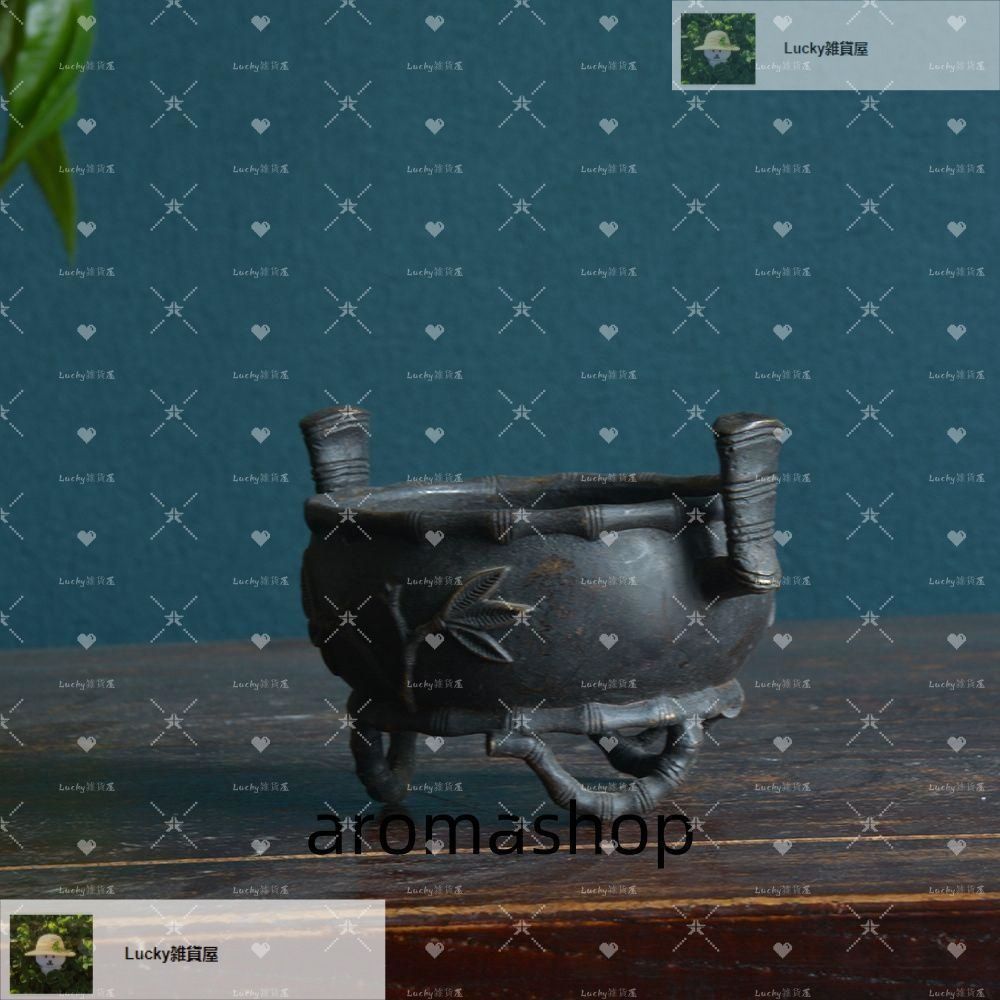 銅炉 香炉【福地洞天】 三足竹節紋香炉 宣徳炉 茶道香道具 工芸品 置物 銅炉 香炉【福地洞天】 三足竹節紋香炉 宣徳炉 茶道香道具 工芸品 置物