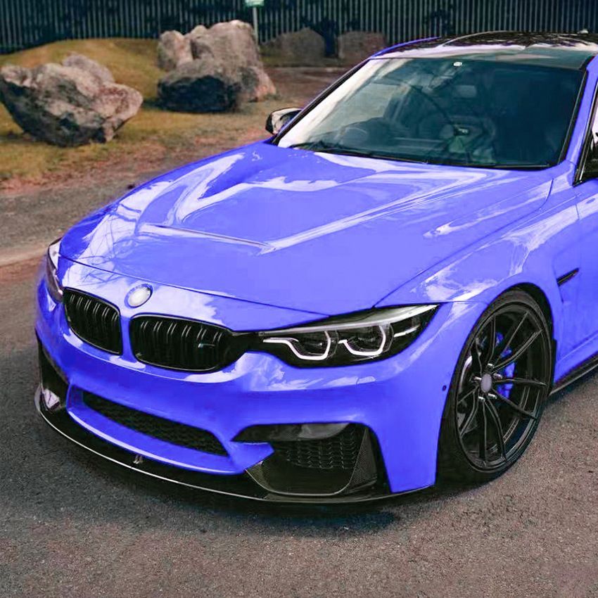 BMW 3シリーズ 4シリーズ M3 M4 F80 F81 F82 F83 前風刀 前包角 前唇 車貼 外装改装 鋼琴黒