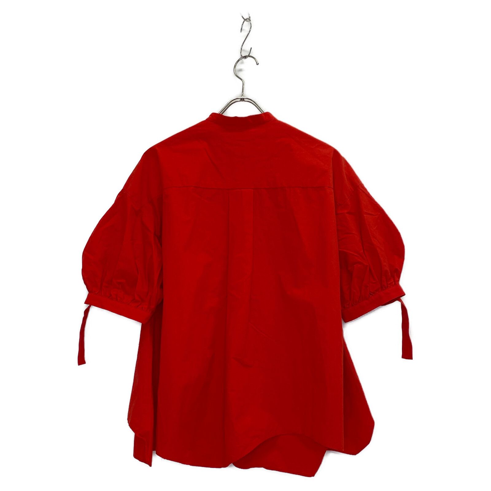 トップス ENFOLD WAVE-HEM T-SHIRT 38 RED ENFOLD エンフォルド 半袖Tシャツ レッド 38（ENFOLD WAVE-HEM T