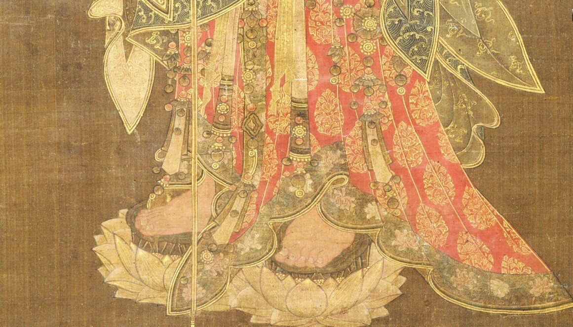 チベット語経典 手描きの仏像 9枚 アンティーク チベット密教