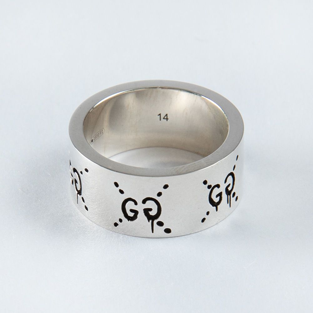 グッチ ゴースト リング シルバー 14号 GUCCI グッチ ゴースト GHOST シルバー リング 指輪 RING 14 メンズ