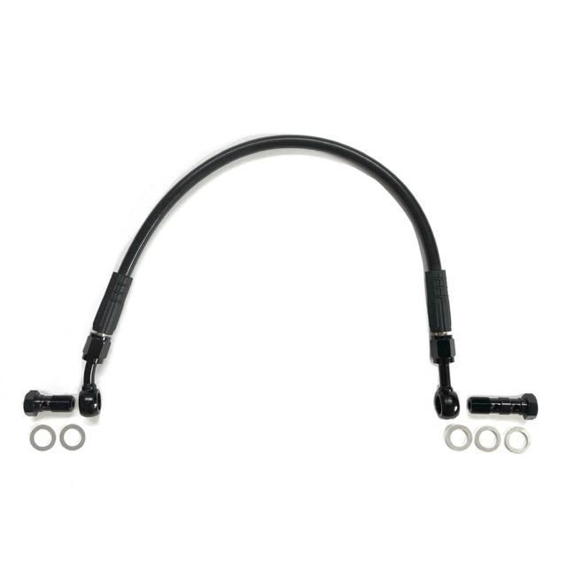 【送料無料】 メッシュブレーキホースS GSX250E/400E(-81) グース250 メッシュ ブレーキホース フロント 15cmロング スモーク